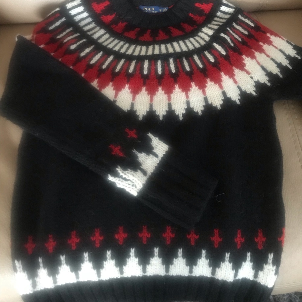 Polo Ralph Lauren Geometric Wool Blend Sweater